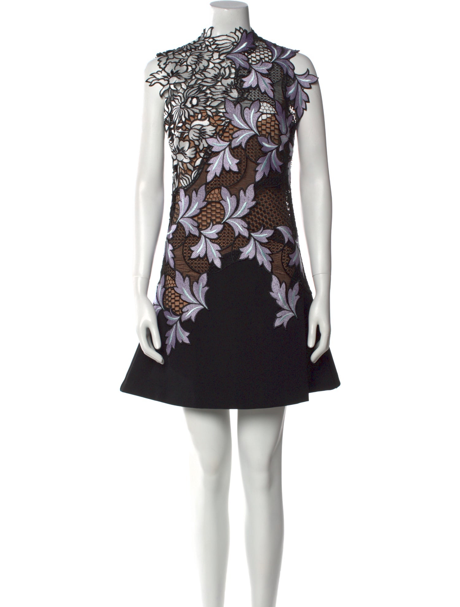 Self-Portrait Floral Print Mini Dress