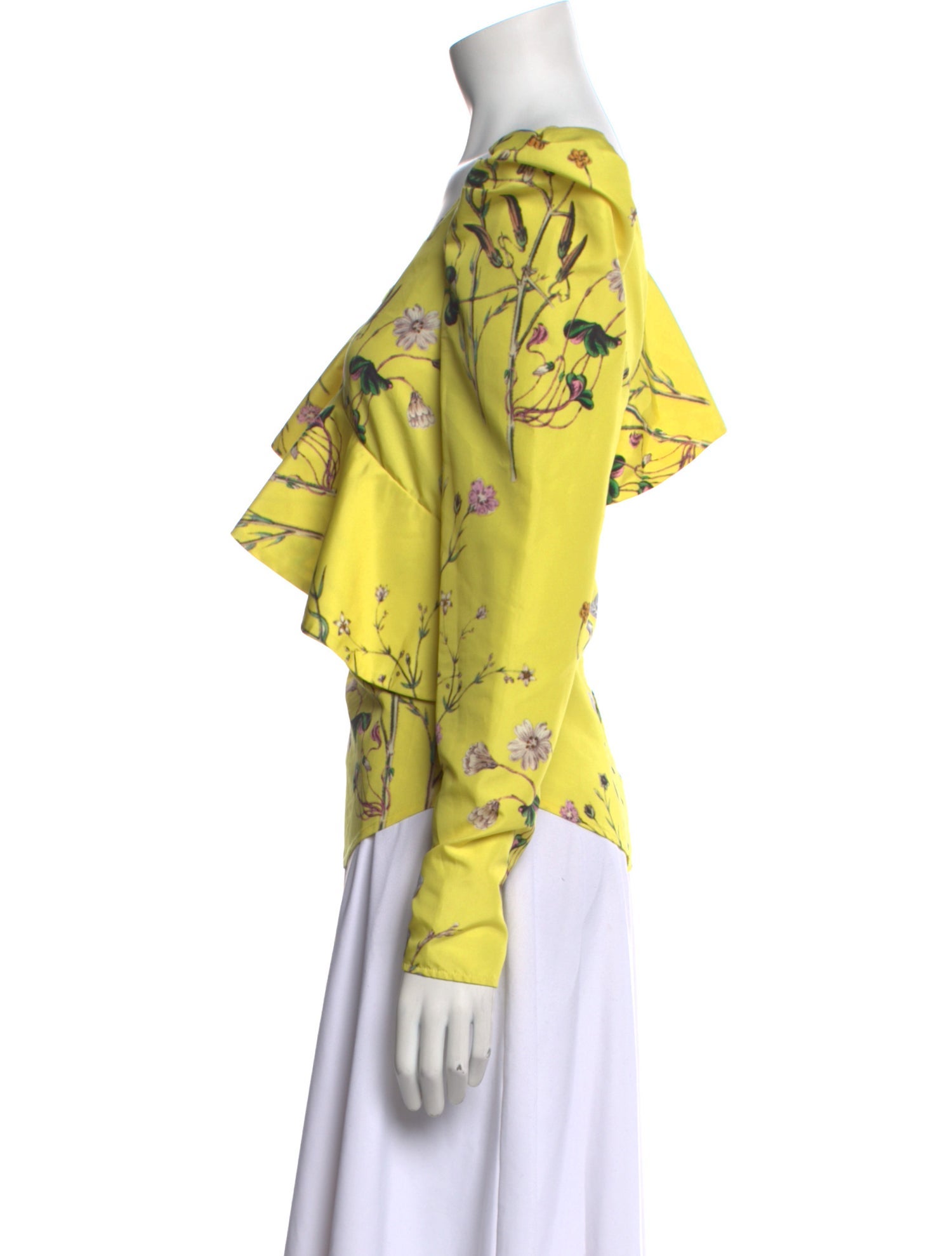 Self-Portrait Floral Print V-Neck Blouse