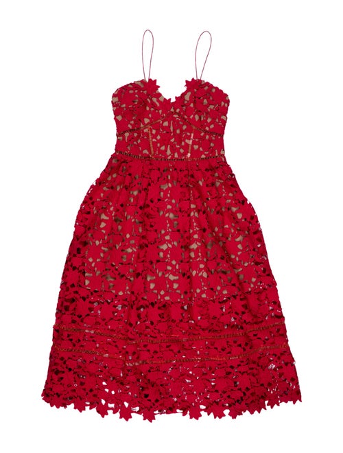 Self-Portrait Floral Print Knee-Length Dress