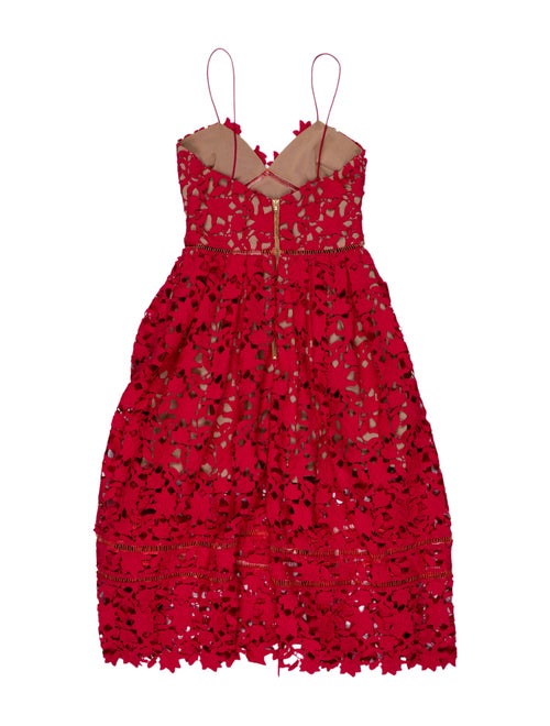 Self-Portrait Floral Print Knee-Length Dress