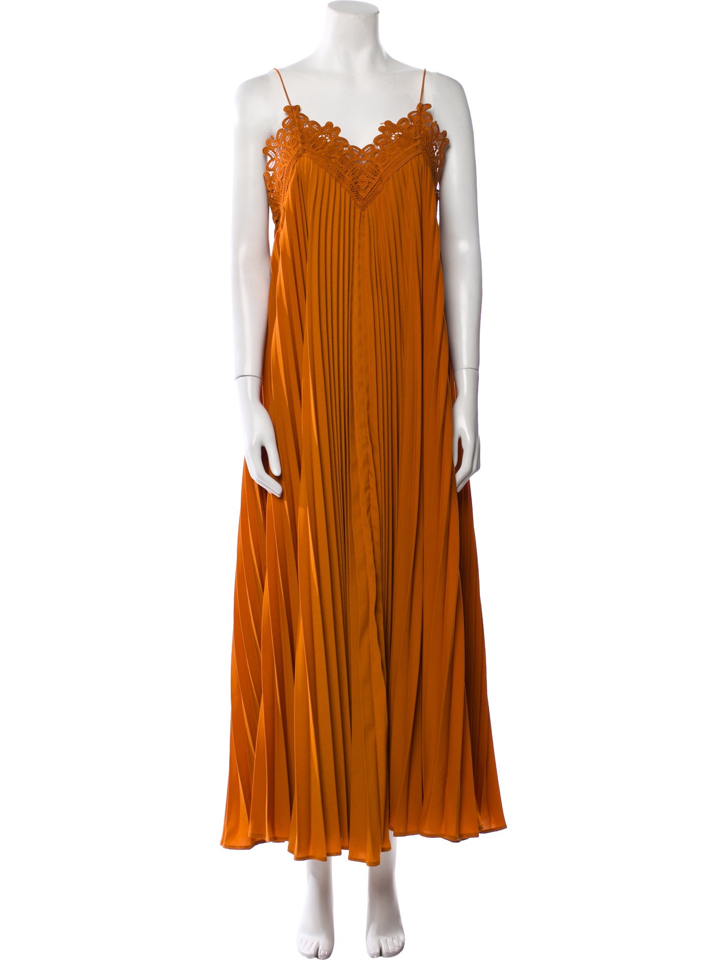 Self-Portrait V-Neck Long Dress