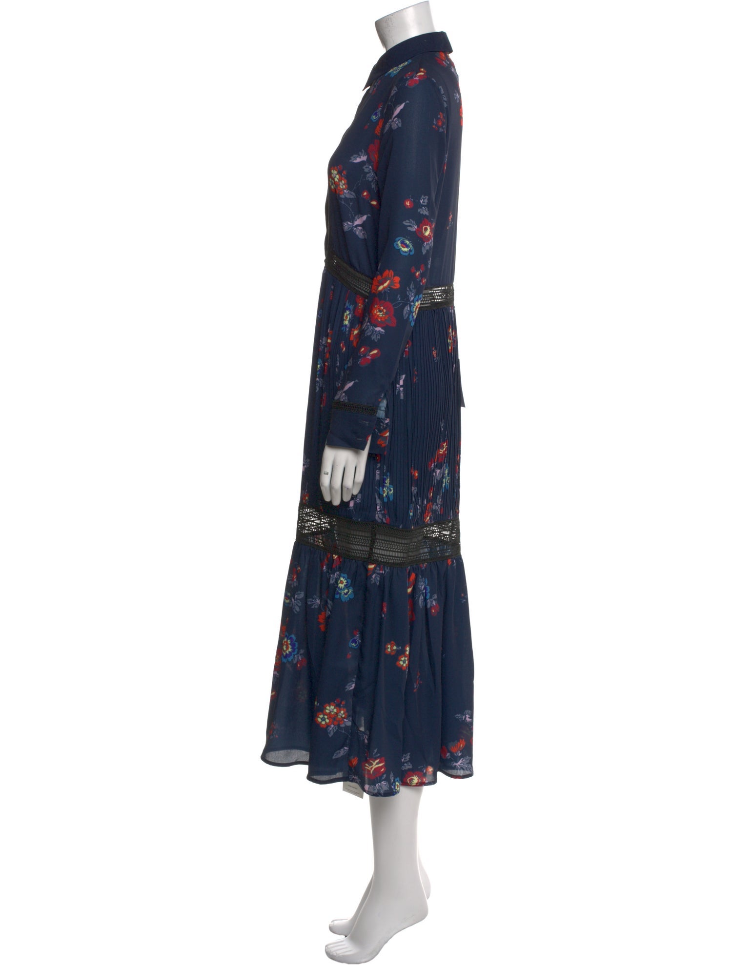 Self-Portrait Floral Print Long Dress