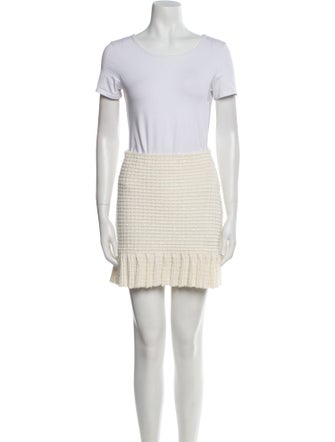 Self-Portrait Patterned Crystal Embellishments Skirt Suit