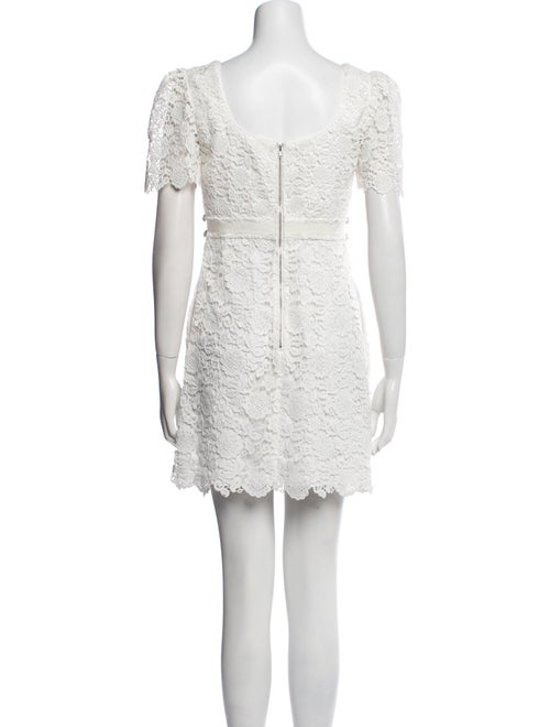 Self-Portrait Scoop Neck Mini Dress