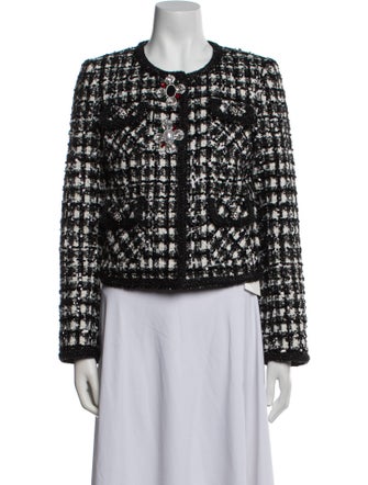 Self-Portrait Printed Evening Jacket