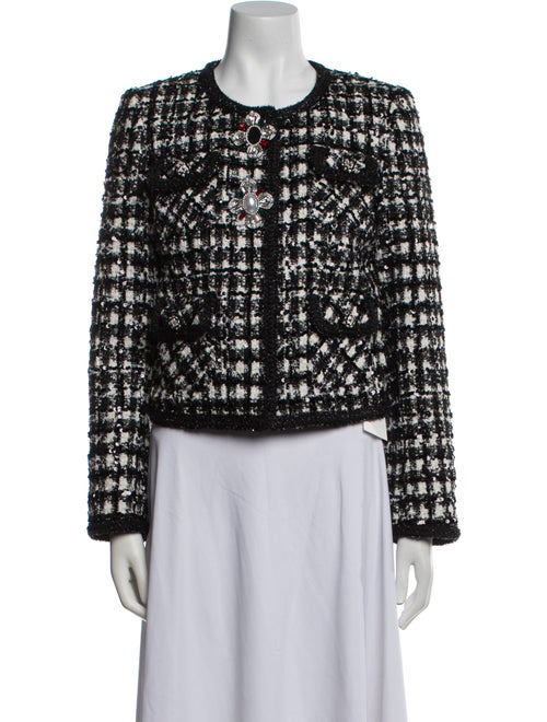 Self-Portrait Printed Evening Jacket