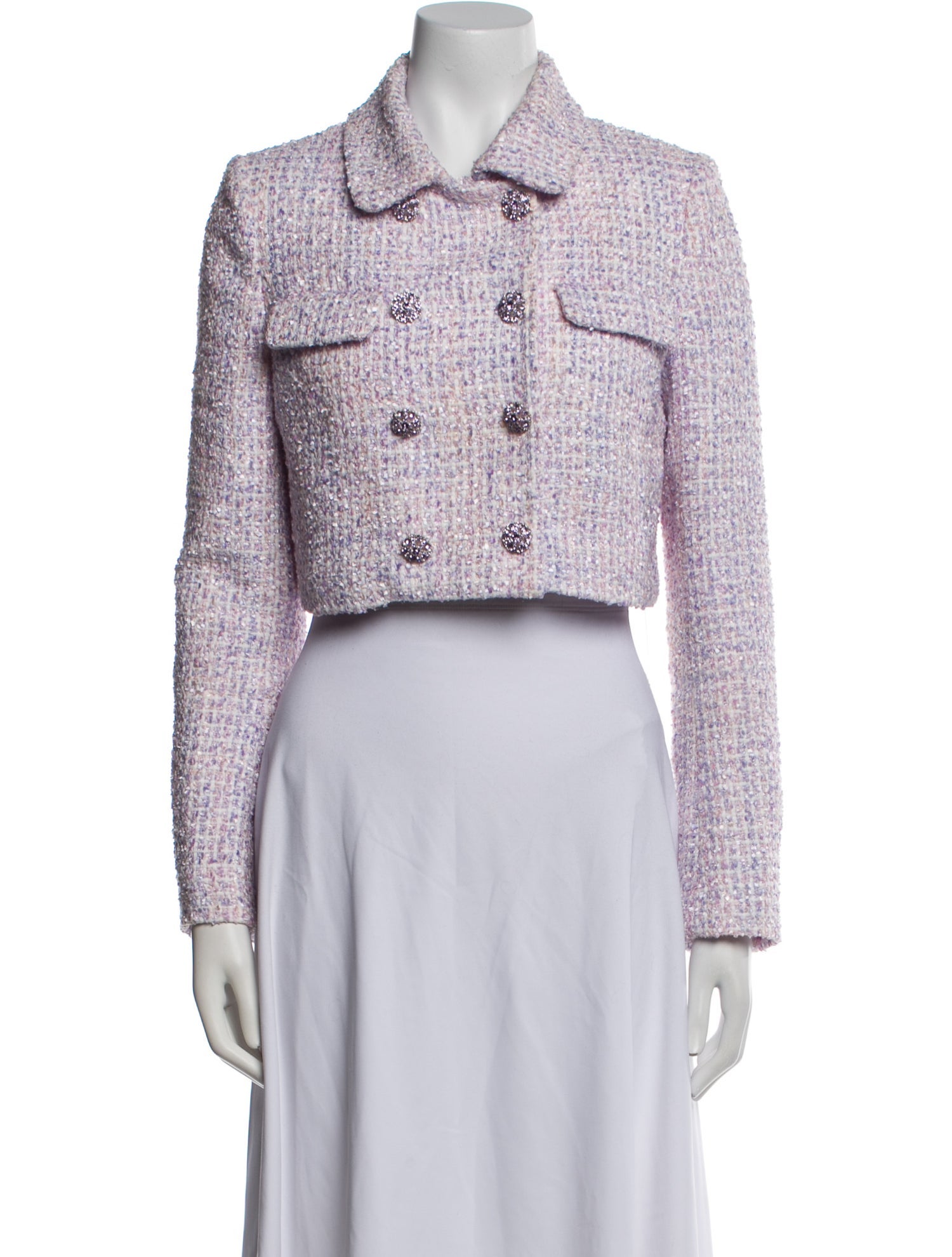 Self-Portrait Tweed Pattern Bolero