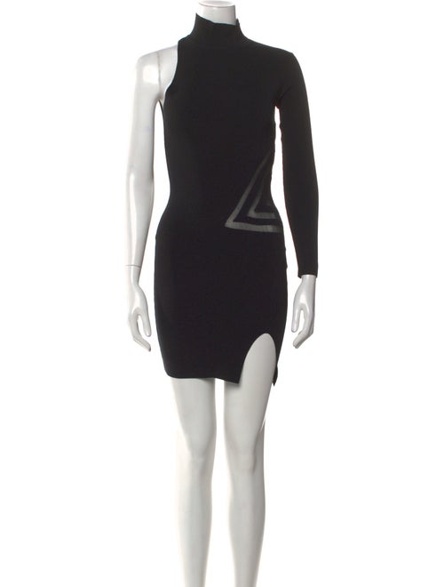 Self-Portrait Turtleneck Mini Dress