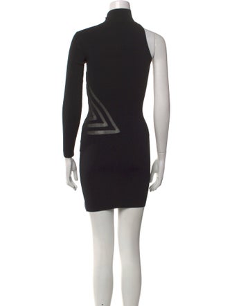 Self-Portrait Turtleneck Mini Dress