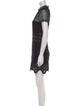 Self-Portrait Lace Pattern Mini Dress