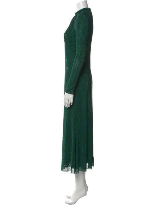 Self-Portrait Mock Neck Long Dress