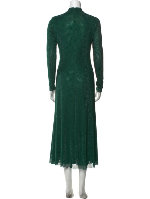 Self-Portrait Mock Neck Long Dress