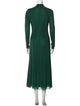 Self-Portrait Mock Neck Long Dress