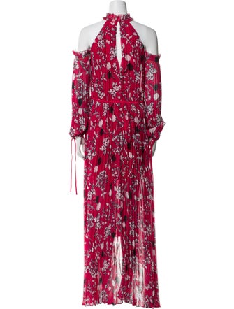Self-Portrait Floral Print Long Dress