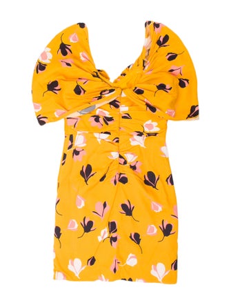 Self-Portrait Floral Print Mini Dress