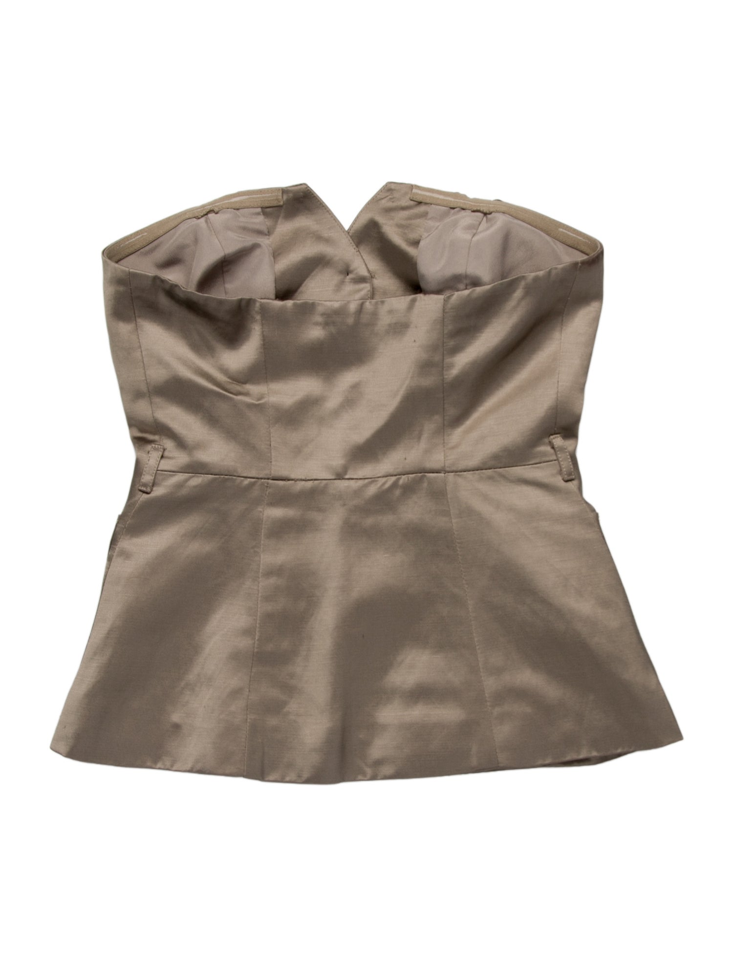 Self-Portrait Strapless Crop Top