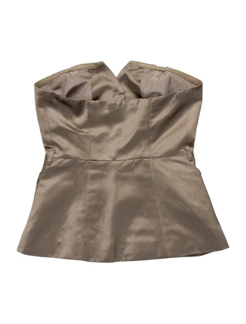 Self-Portrait Strapless Crop Top