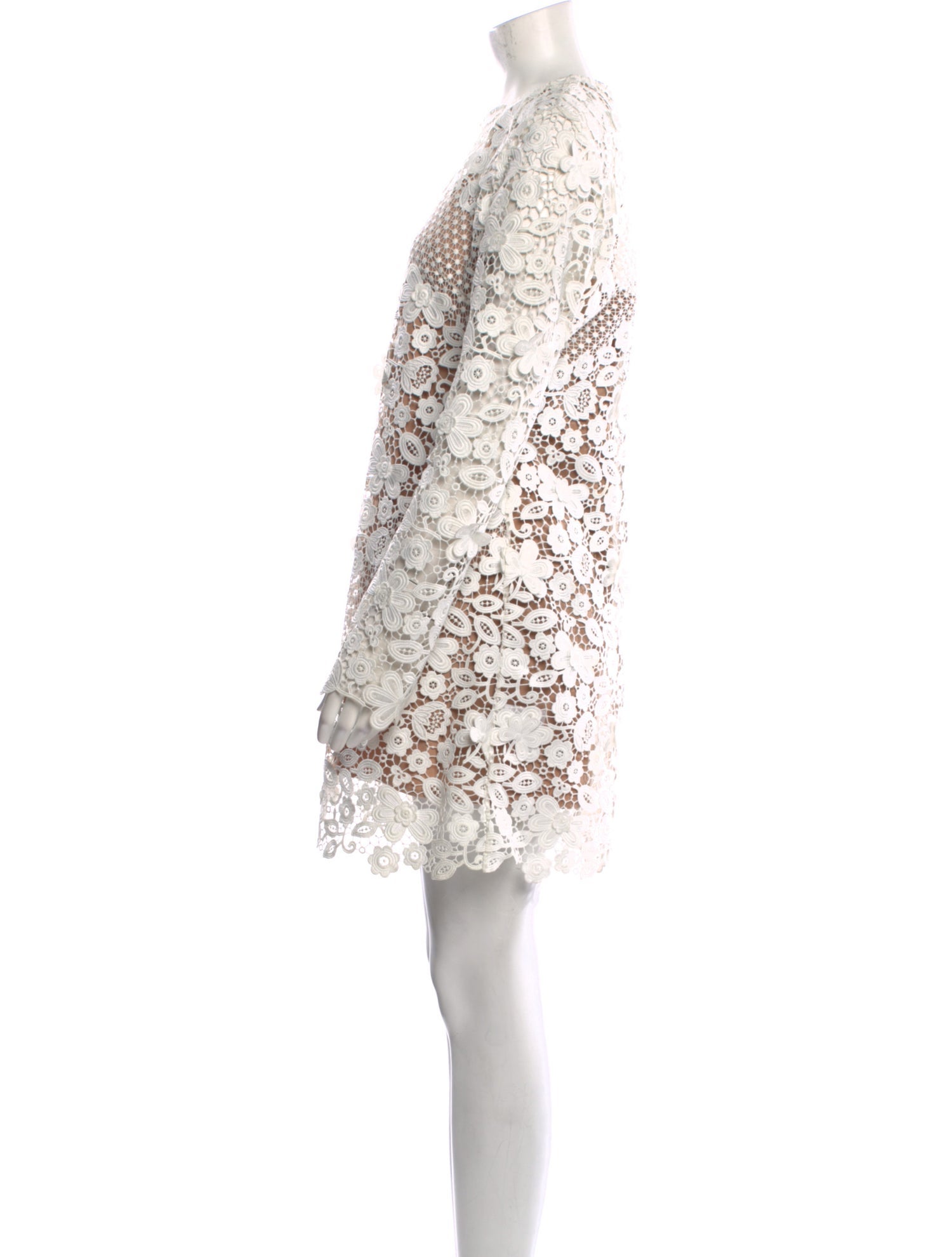 Self-Portrait Crochet Mini Dress