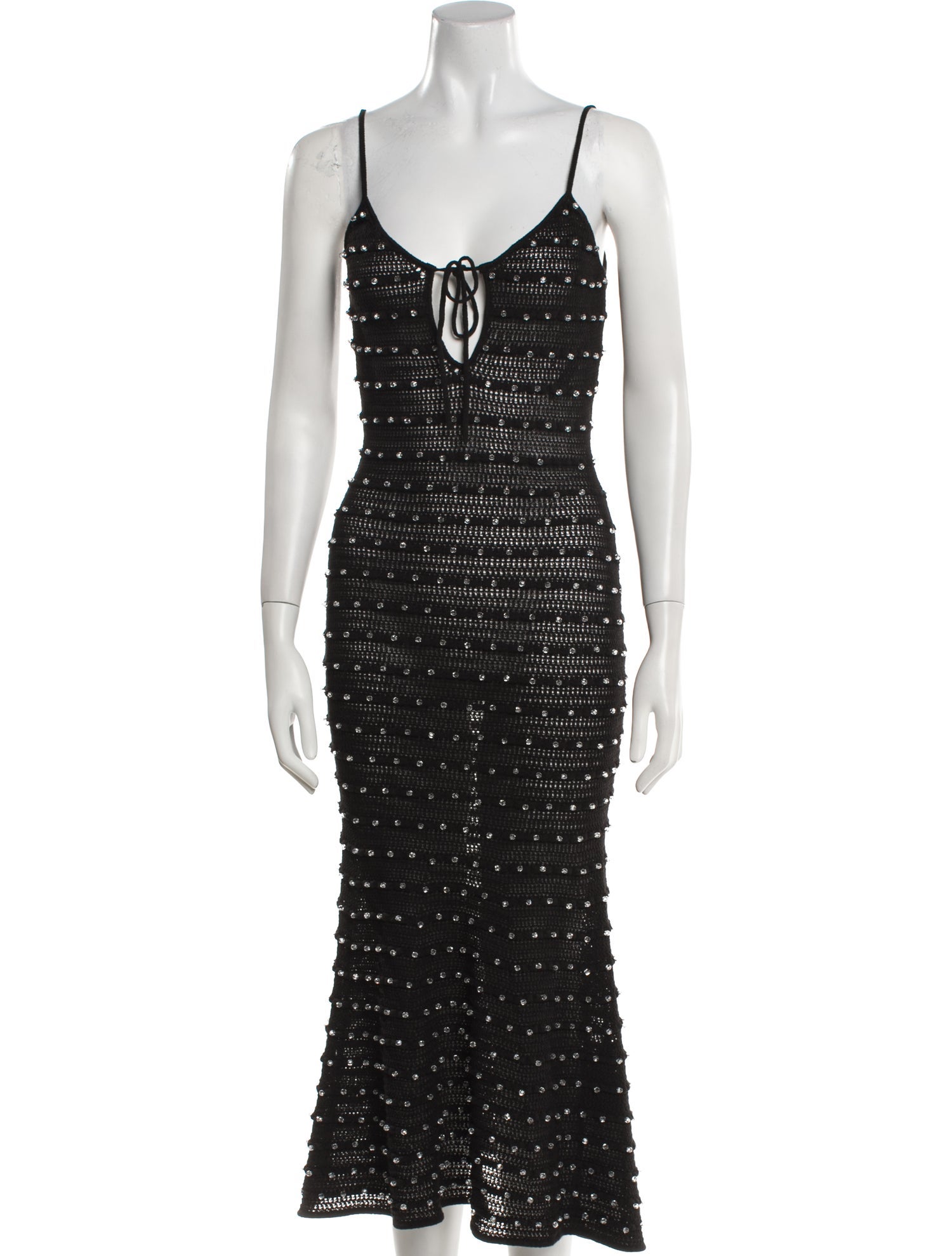 Self-Portrait V-Neck Long Dress