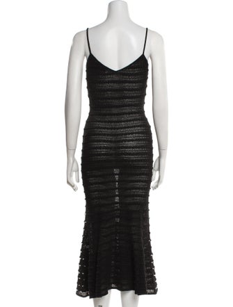 Self-Portrait V-Neck Long Dress