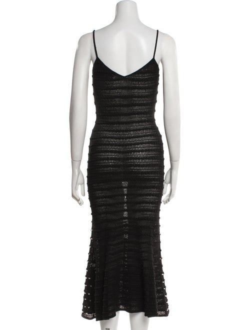 Self-Portrait V-Neck Long Dress