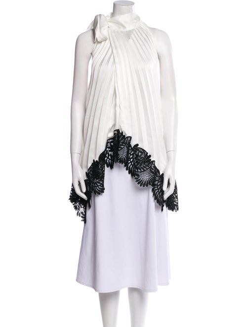 Self-Portrait V-Neck Sleeveless Tunic