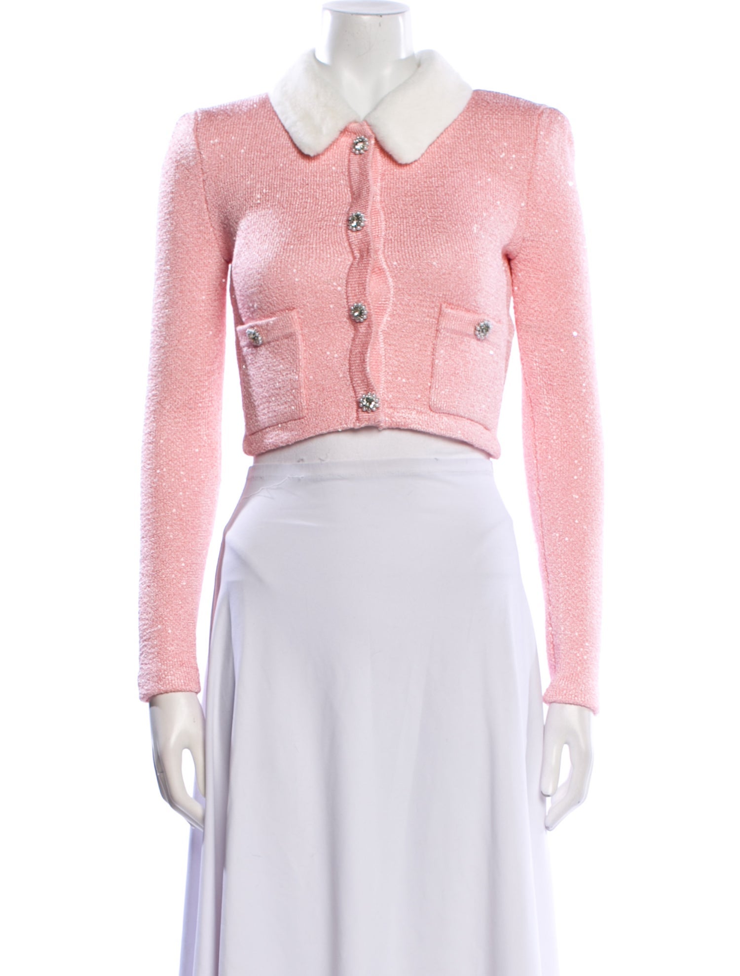 Self-Portrait Tweed Pattern Bolero w/ Tags