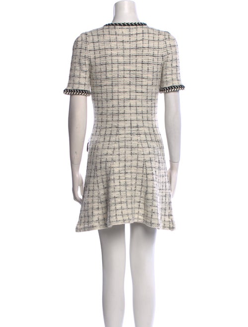 Self-Portrait Plaid Print Mini Dress