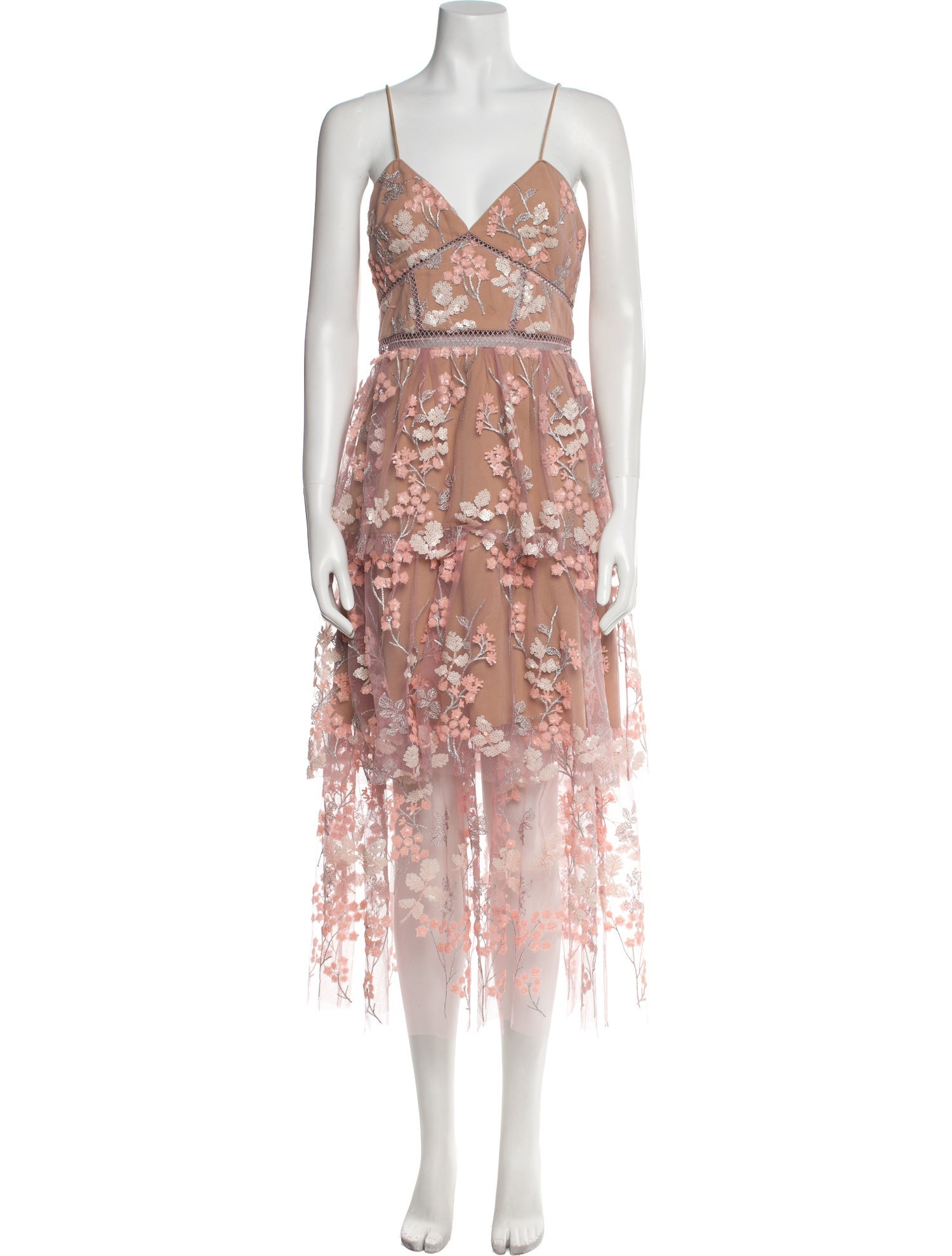 Self-Portrait Lace Pattern Long Dress w/ Tags