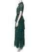 Self-Portrait Lace Pattern Long Dress