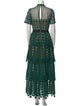 Self-Portrait Lace Pattern Long Dress