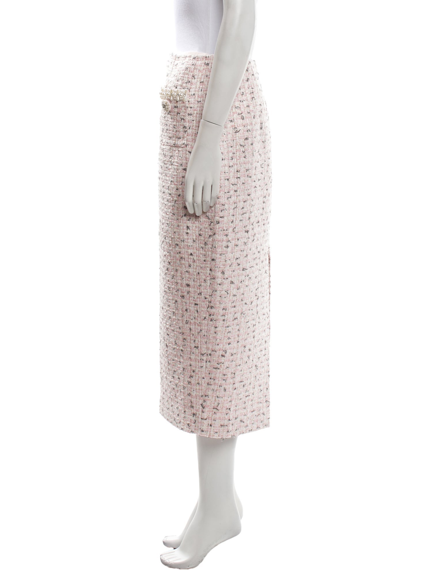 Self-Portrait Tweed Pattern Midi Length Skirt w/ Tags