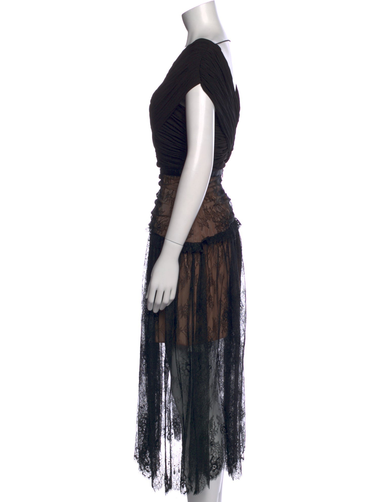 Self-Portrait Lace Pattern Long Dress