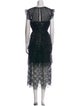 Self-Portrait Lace Pattern Long Dress
