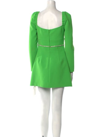 Self-Portrait V-Neck Mini Dress