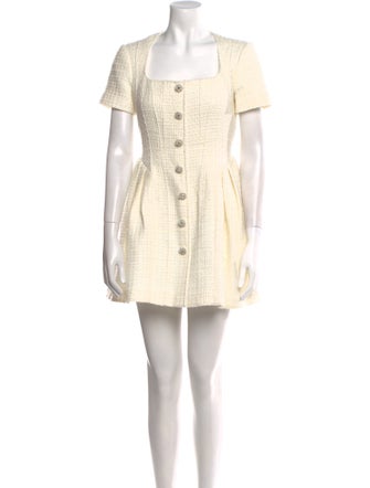 Self-Portrait Square Neckline Mini Dress