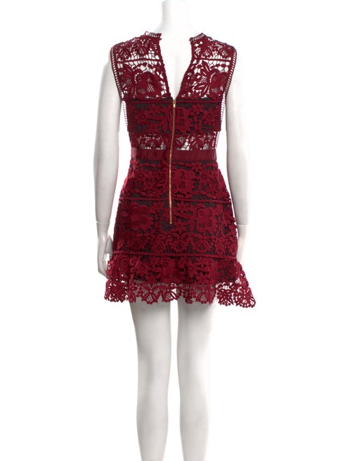 Self-Portrait Crochet Mini Dress