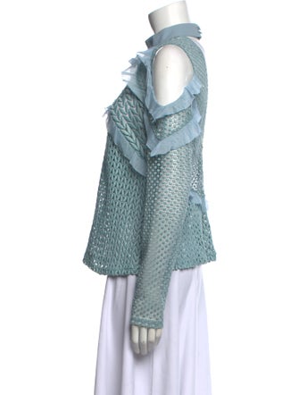 Self-Portrait Mock Neck Sweater