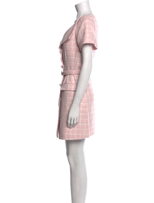 Self-Portrait V-Neck Mini Dress