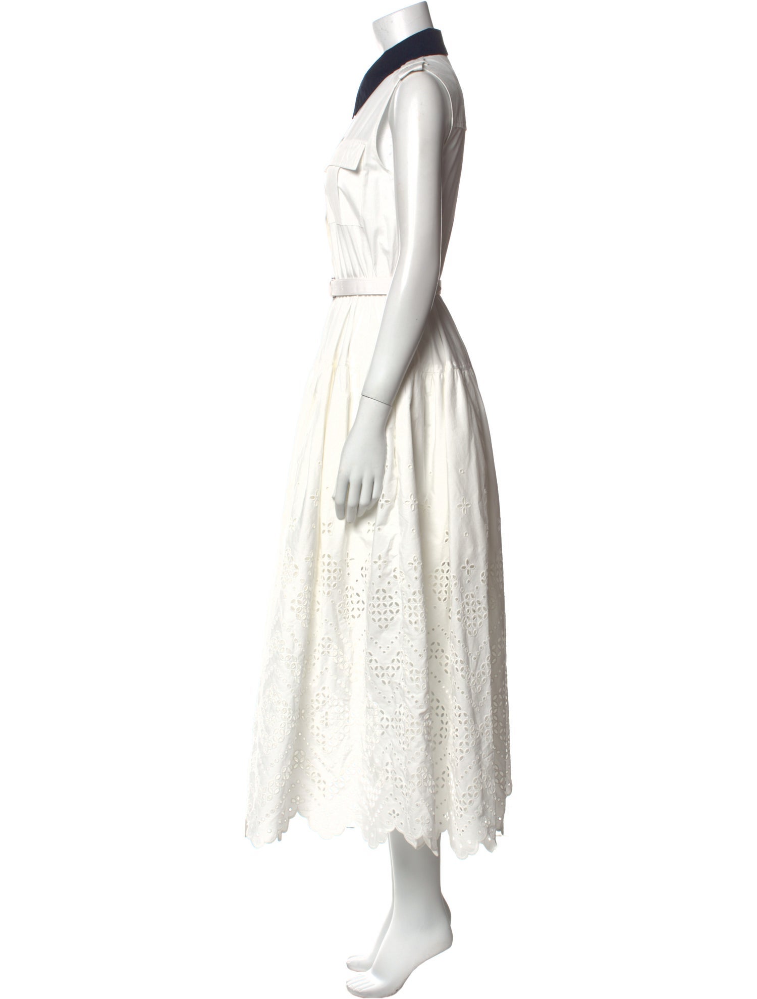 Self-Portrait Colorblock Pattern Long Dress