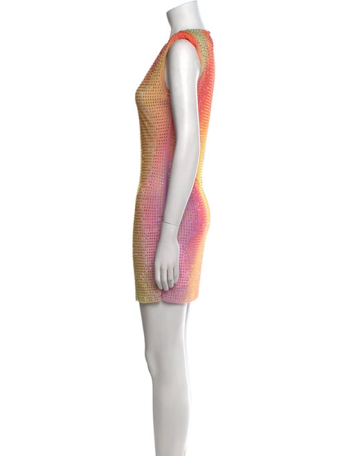 Self-Portrait Patterned Mini Dress