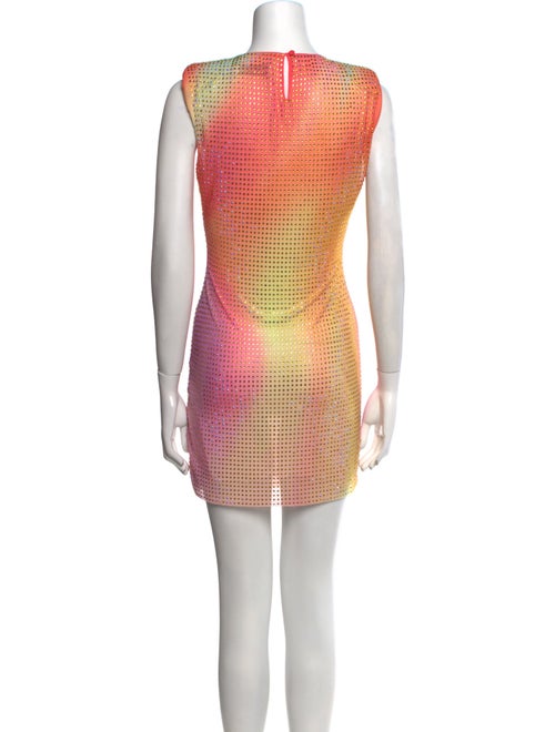 Self-Portrait Patterned Mini Dress