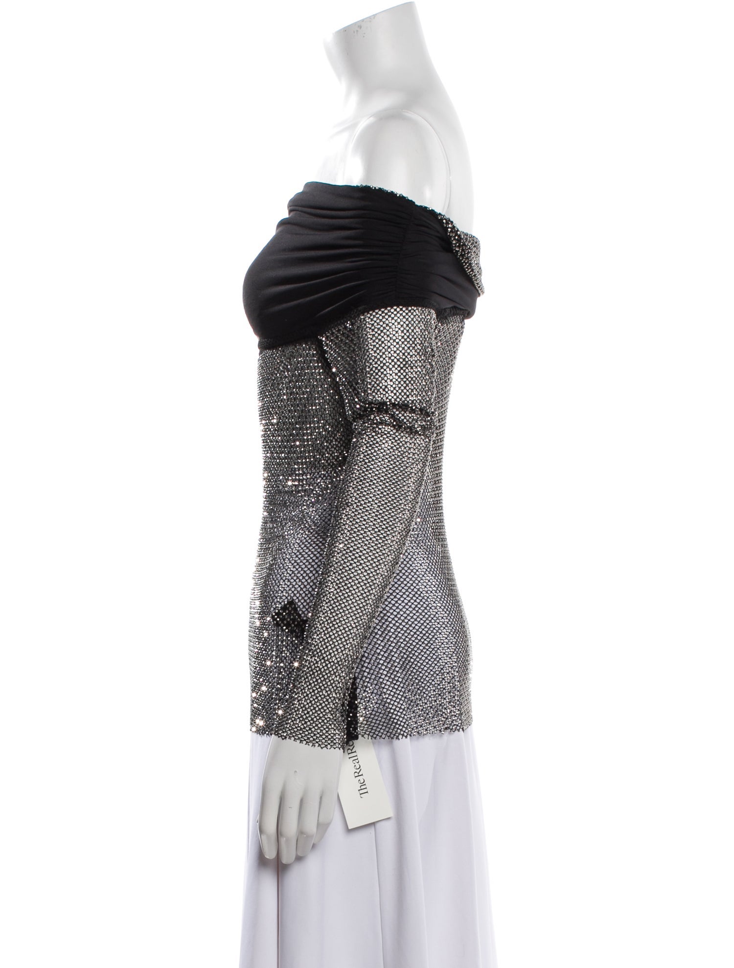 Self-Portrait Off-The-Shoulder Long Sleeve Top