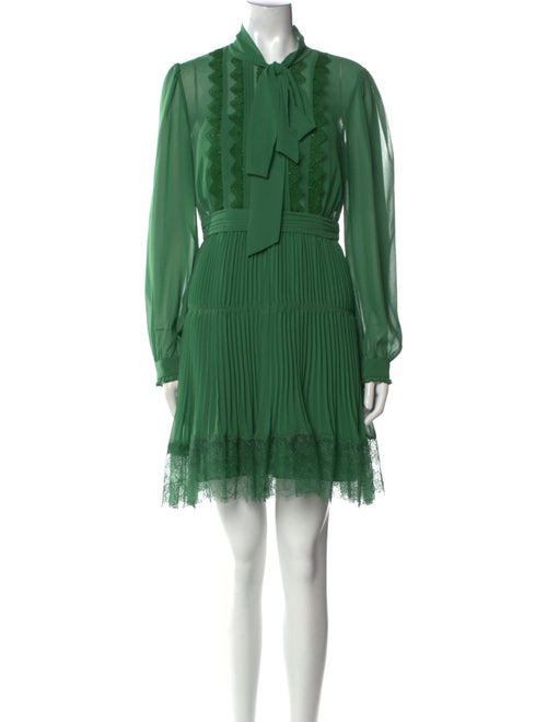 Self-Portrait V-Neck Knee-Length Dress