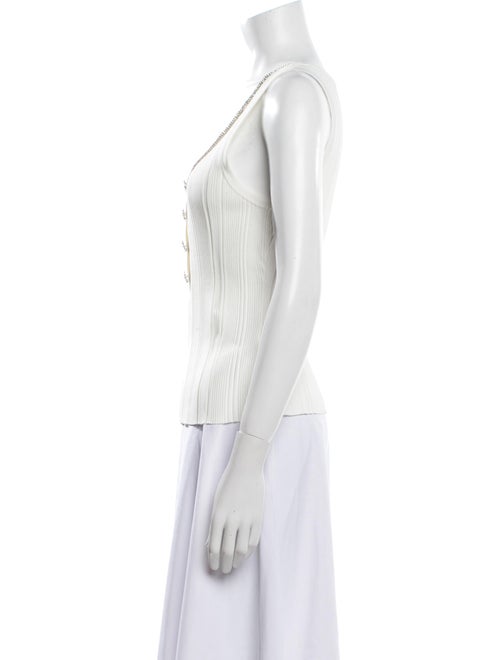 Self-Portrait Scoop Neck Sleeveless Top