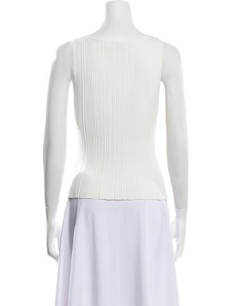 Self-Portrait Scoop Neck Sleeveless Top