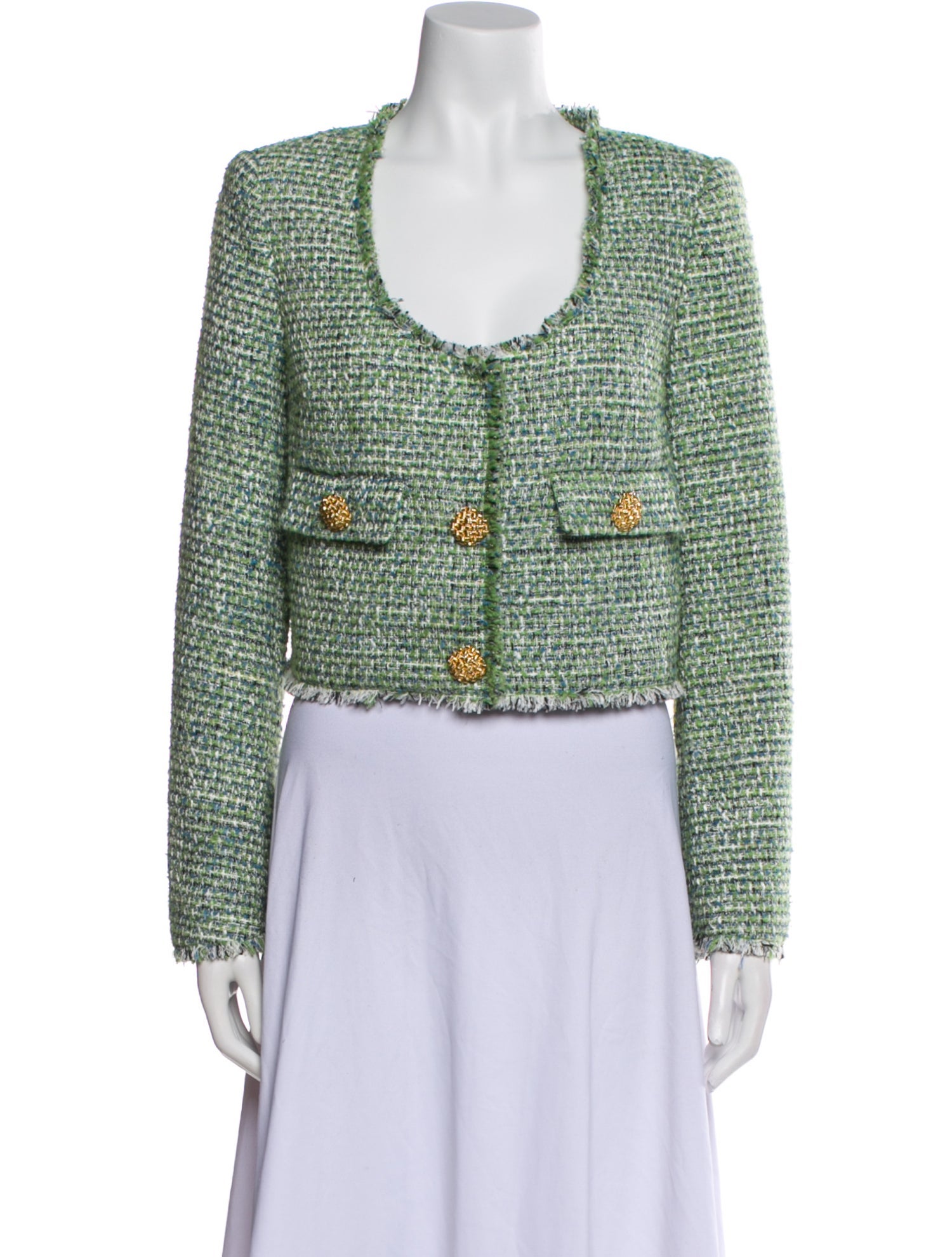 Self-Portrait Tweed Pattern Evening Jacket