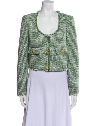 Self-Portrait Tweed Pattern Evening Jacket