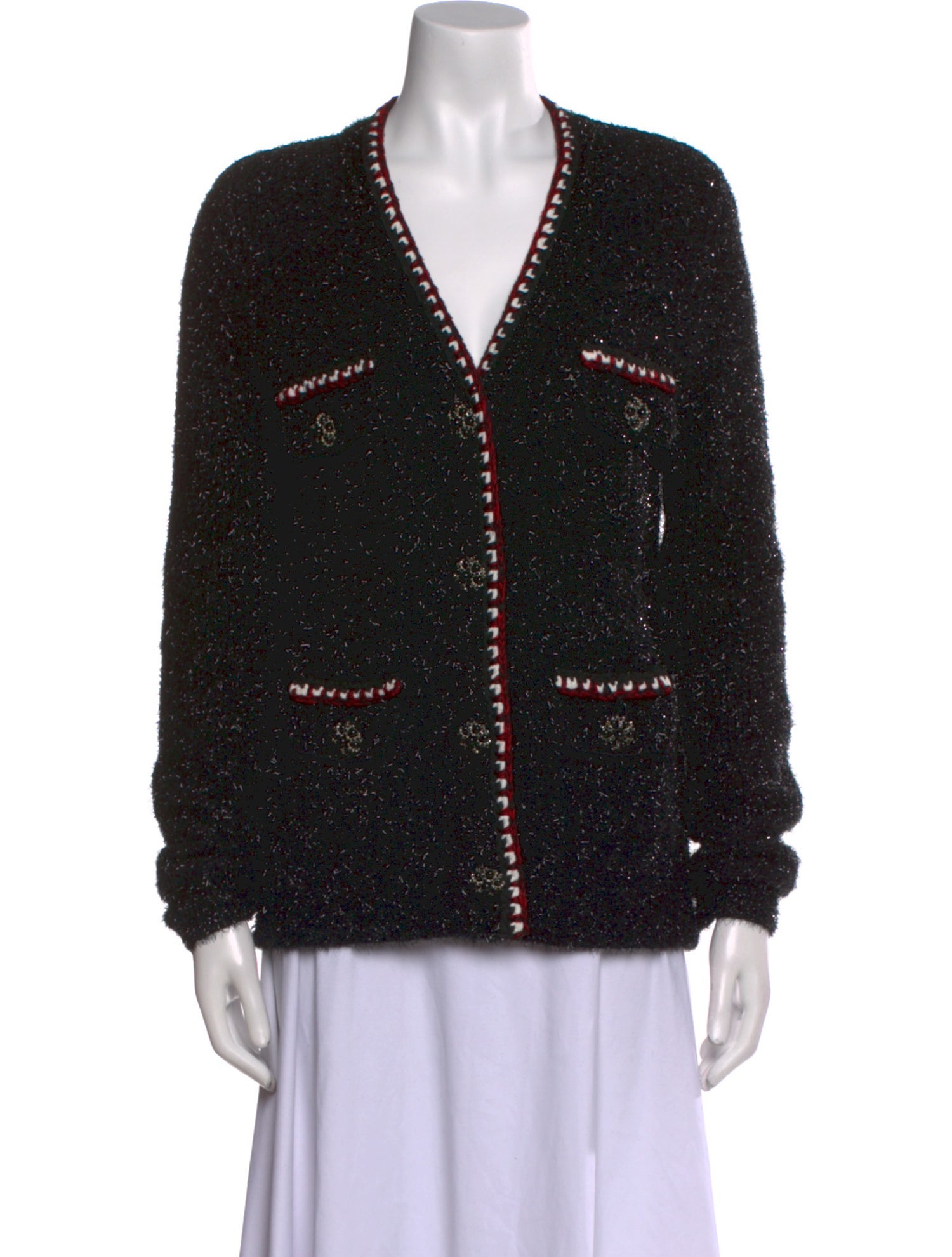 Self-Portrait V-Neck Sweater