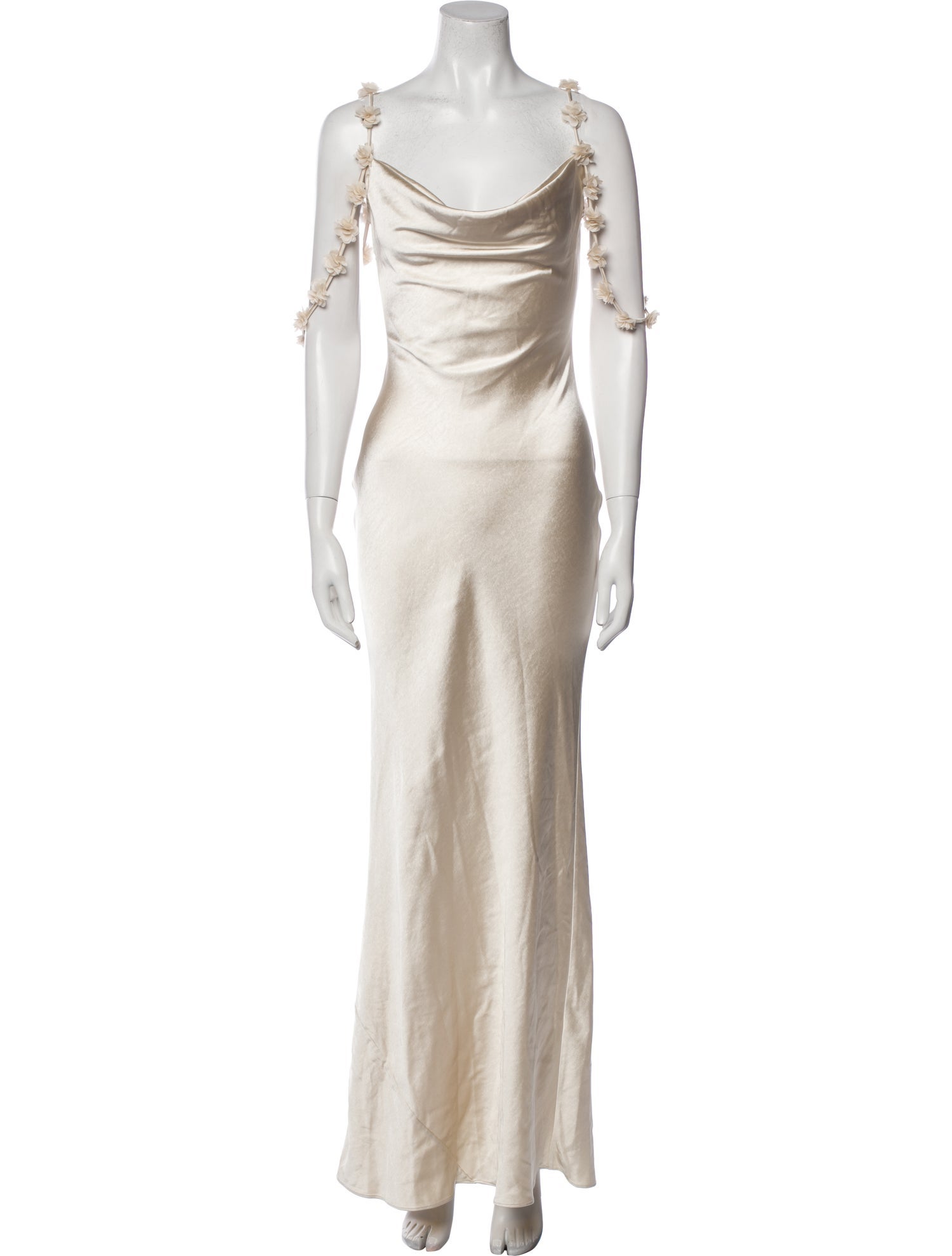 Self-Portrait Cowl Neck Long Dress